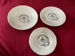Homer Laughlin Souvenir Of Our Visit Plates. Set 3.. Fixed Price $30.00.