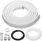 Turbro 16 Ft. 25 Mini Split Line Set, 1/4" & 1/2" O.d. Copper Pipes Tubing. Fixed Price $95.99.