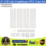 5" 17FT Air Conditioner Pvc Line Set Cover Kit For Split/central Ac & Heat Pump. Fixed Price $63.59.