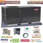 Goodman 5 Ton 13.4 SEER2 Central Heat Pump Package Unit Horizontal + Install Kit. Fixed Price $5999.00.