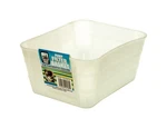12-PACK Dial 3-1/2"H X 6"W White Polyethylene Basket. Fixed Price $64.45.