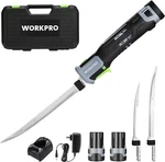 Workpro 12V Cordless Electric Fillet Knife With 8'' And 10'' Razor-sharp Blades. Fixed Price $62.39.