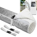Tlswshsy Quilting Air Conditioner Hose Cover, Ac Insulated 1 Set, Silver. Fixed Price $28.24.