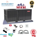 Ton Goodman Heat Pump Package Unit 13.4 Seer Central Air R32 Install Kit Pad. Fixed Price $4149.00.