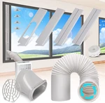 Portable Air Conditioner Window Vent Kit With 5.9 Exhaust Hose Adjustable. Fixed Price $16.77.