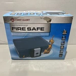 First Alert 2013F Gray 0.17 Cu. Ft. Capacity Key Lock Fire Chest. Fixed Price $48.74.