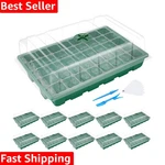 Seedling Trays Starter Tray, 10-PACK Mini Propagator Plant Grow Kit Gree.... Fixed Price $74.09.