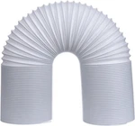 Air Conditioner Exhaust Hose With 5 Inches Diameter, Counterclockwise White. Fixed Price $31.99.