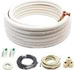 Taderuily 25 Ft Mini Split Line Set 1/4" & 1/2" 3/8" Pe Thickened For Ac And Hea. Fixed Price $99.99.