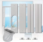 Portable Air Conditioner Window Kit, Adjustable Vertical/horizontal Sliding. Fixed Price $32.55.