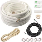 50FT Insulated Copper Mini Split Line Set With 16/4 Wire Cable. Fixed Price $366.99.