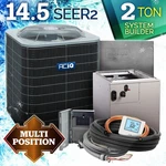 Aciq 2 Ton Air Conditioner With Evaporator Coil Central Split System - R454B. Fixed Price $2664.75.